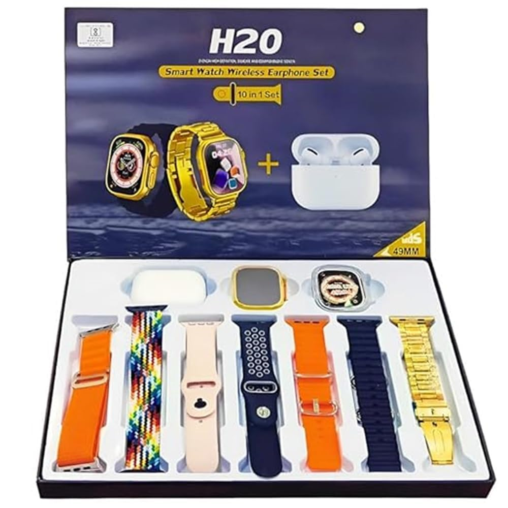 H20 Smart Watch with Bluetooth Calling & 6 Bands