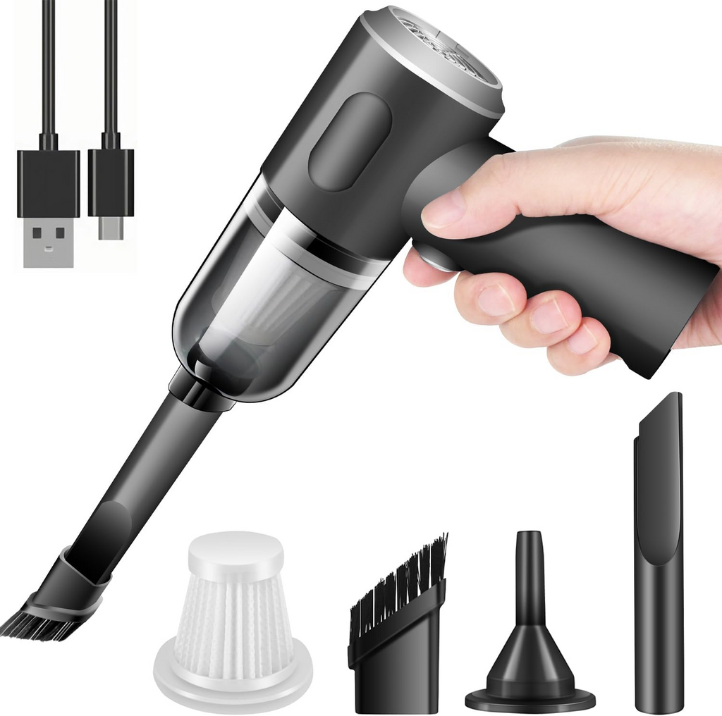 3-in-1 USB Charging Car Vacuum Cleaner: Powerful, Portable, and Convenient
