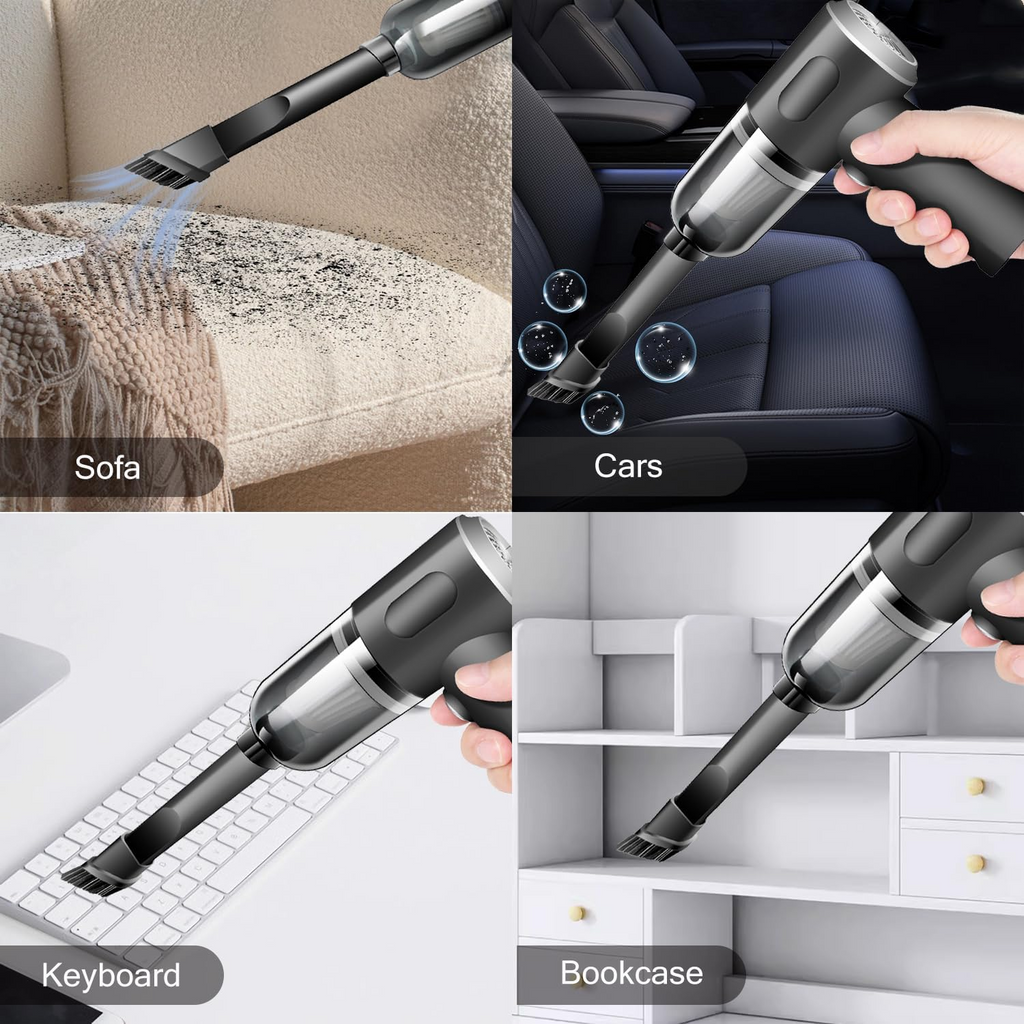 3-in-1 USB Charging Car Vacuum Cleaner: Powerful, Portable, and Convenient