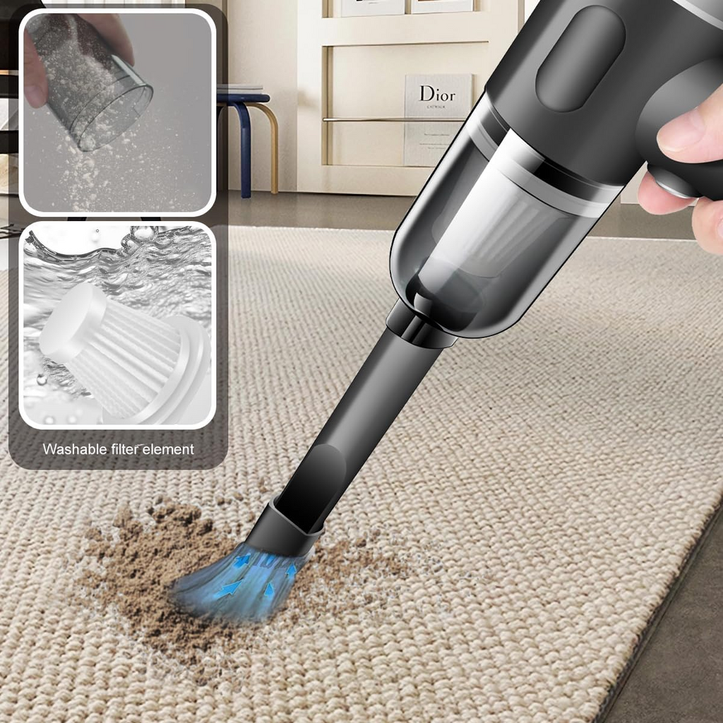 3-in-1 USB Charging Car Vacuum Cleaner: Powerful, Portable, and Convenient