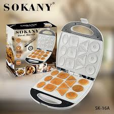SOKANY Popular Biscuit Maker Non-stick Coated Heating Adjustable Electric Grill Machine Kitchen Nut Maker