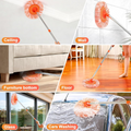 Adjustable Cleaning Mop, Dolodomy 360° Rotatable Mops for Floor Cleaning Fabrics Wall Mop for Floor Door Window Ceiling and Bathroom