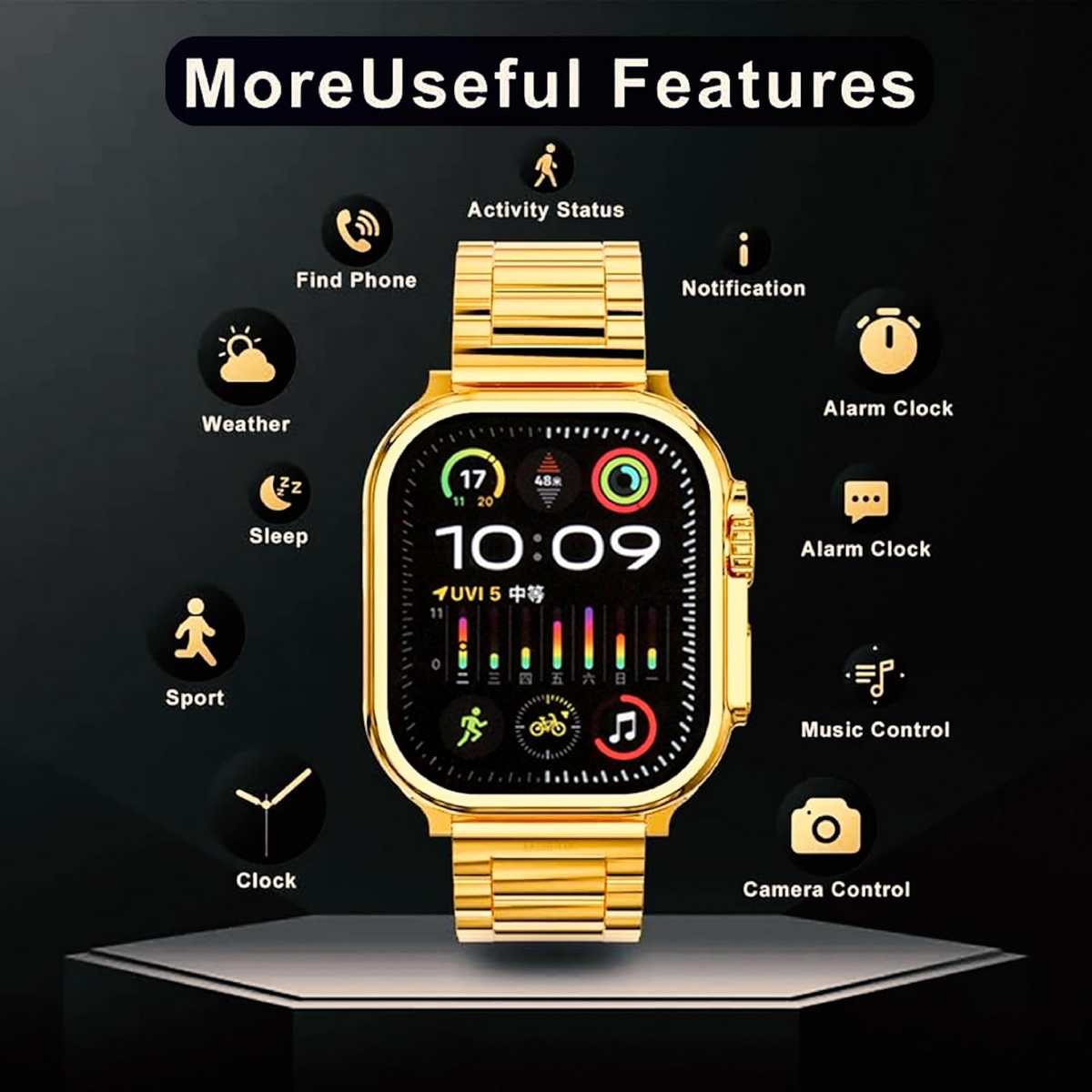 H20 Smart Watch with Bluetooth Calling & 6 Bands